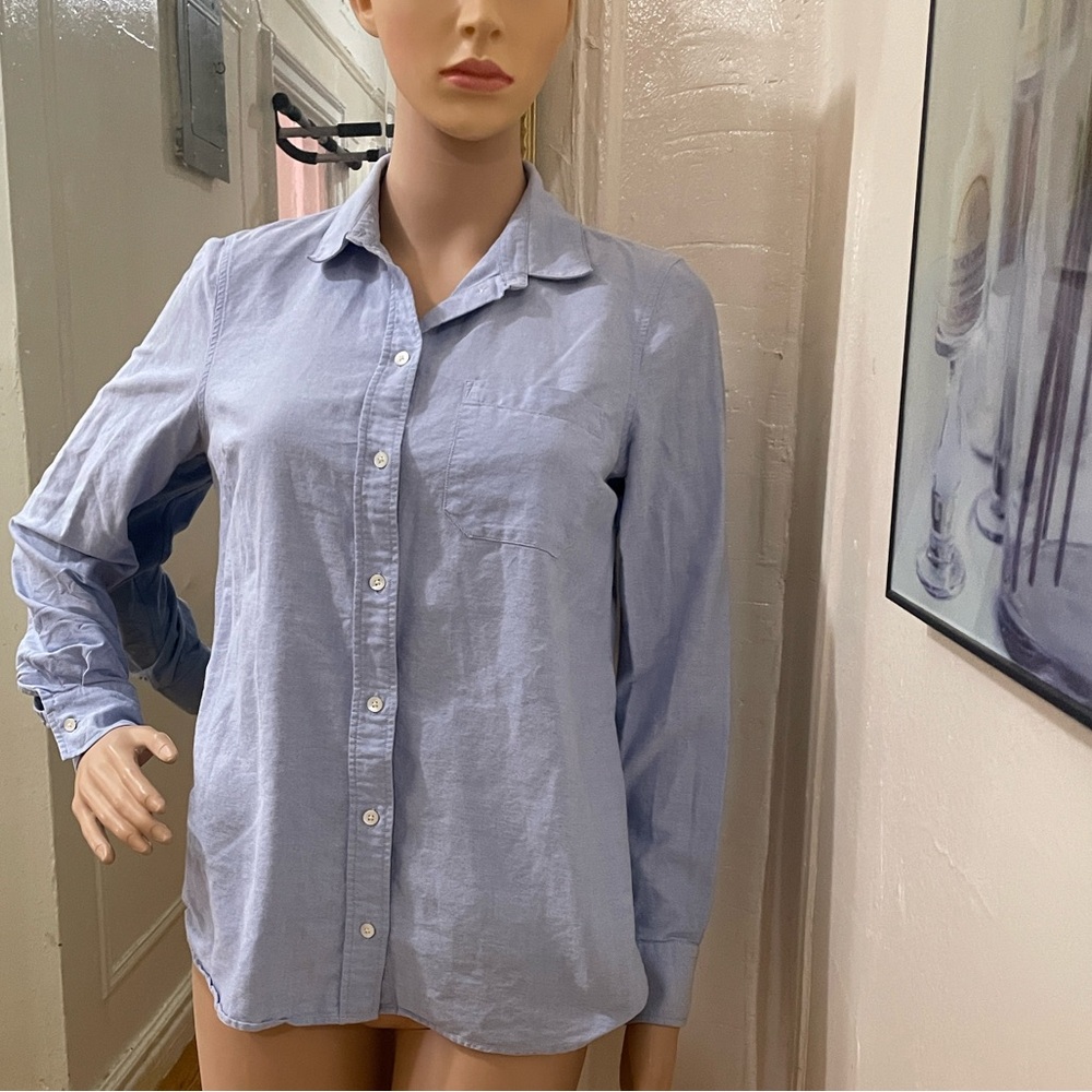 Sezane Light Blue Button Down Shirt - Picture 12 of 12